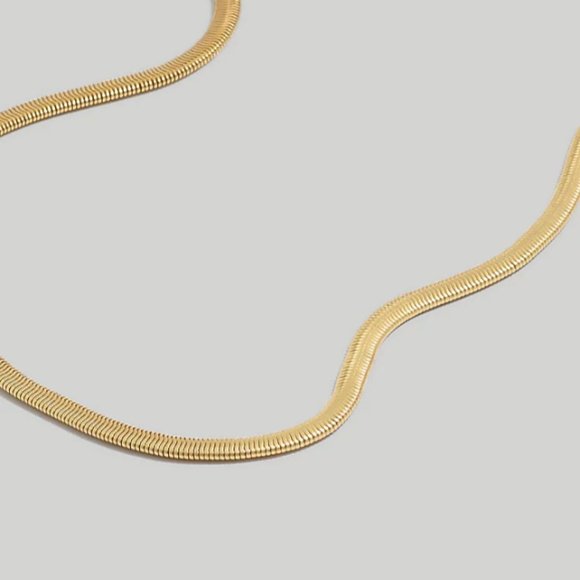 NWOT Madewell Herringbone Chain Necklace - Picture 3 of 5